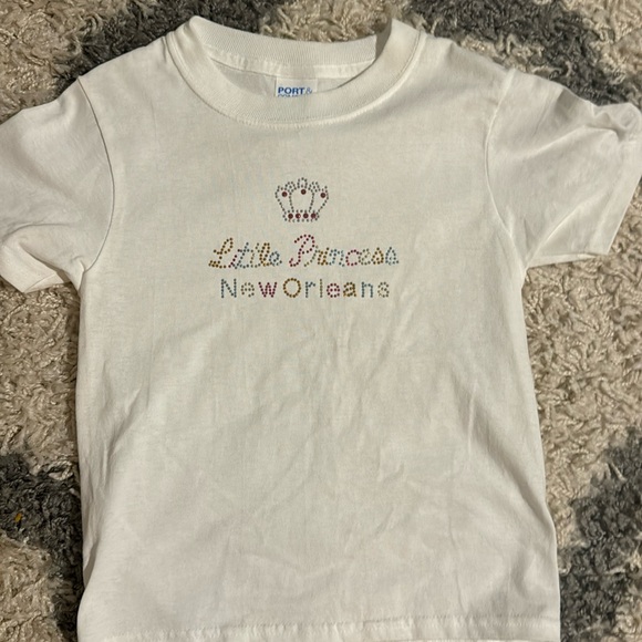 NWOT little girls top size xs. Adorable “Little Princess of New Orleans “ - Picture 1 of 4